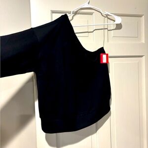 NWT Spanx one shoulder sweatshirt